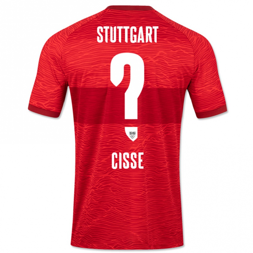 Niño Fútbol Camiseta Momo Cissé #0 Rojo 2ª Equipación 2023/24