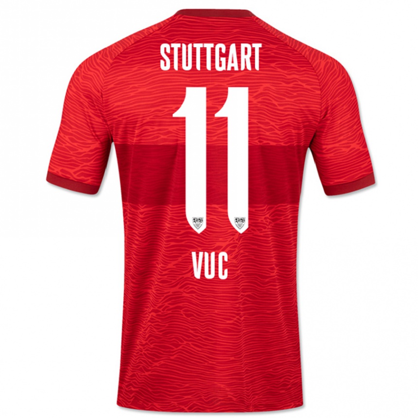 Niño Fútbol Camiseta Patrick Vuc #11 Rojo 2ª Equipación 2023/24