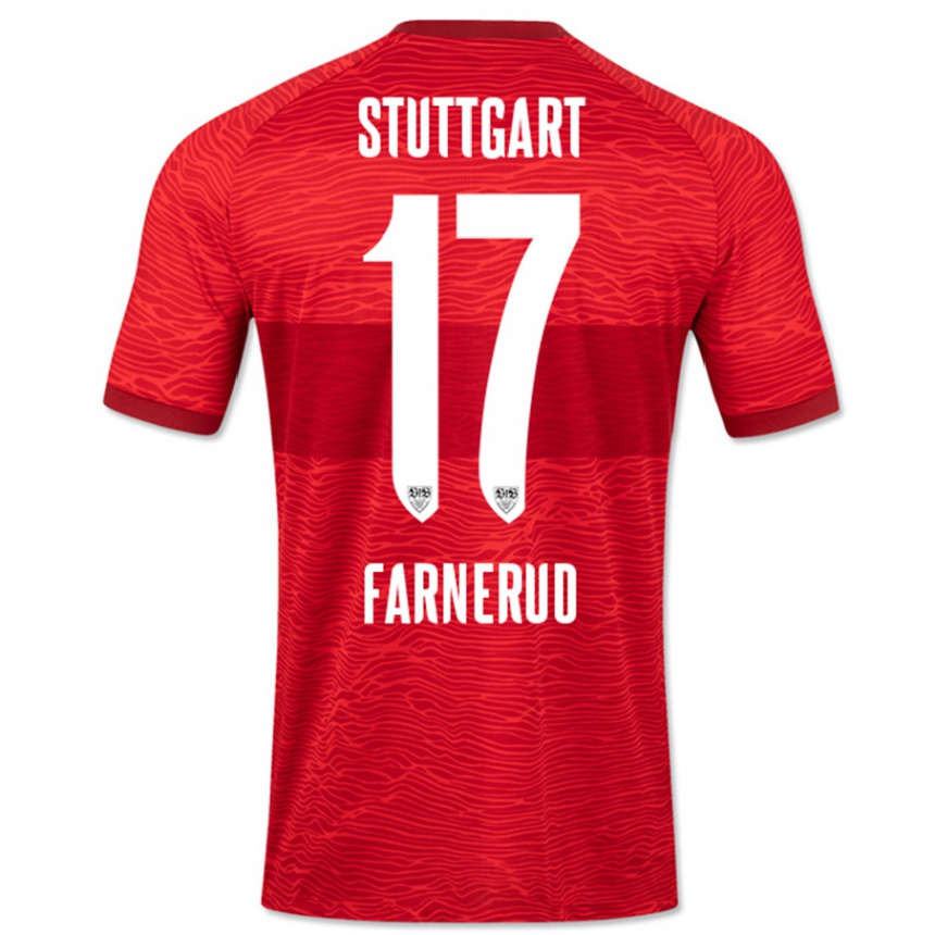 Niño Fútbol Camiseta Colin Farnerud #17 Rojo 2ª Equipación 2023/24