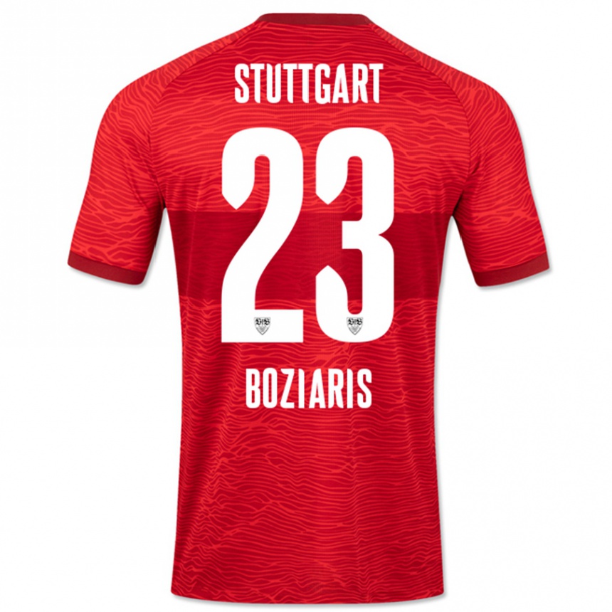 Niño Fútbol Camiseta Giannis Boziaris #23 Rojo 2ª Equipación 2023/24