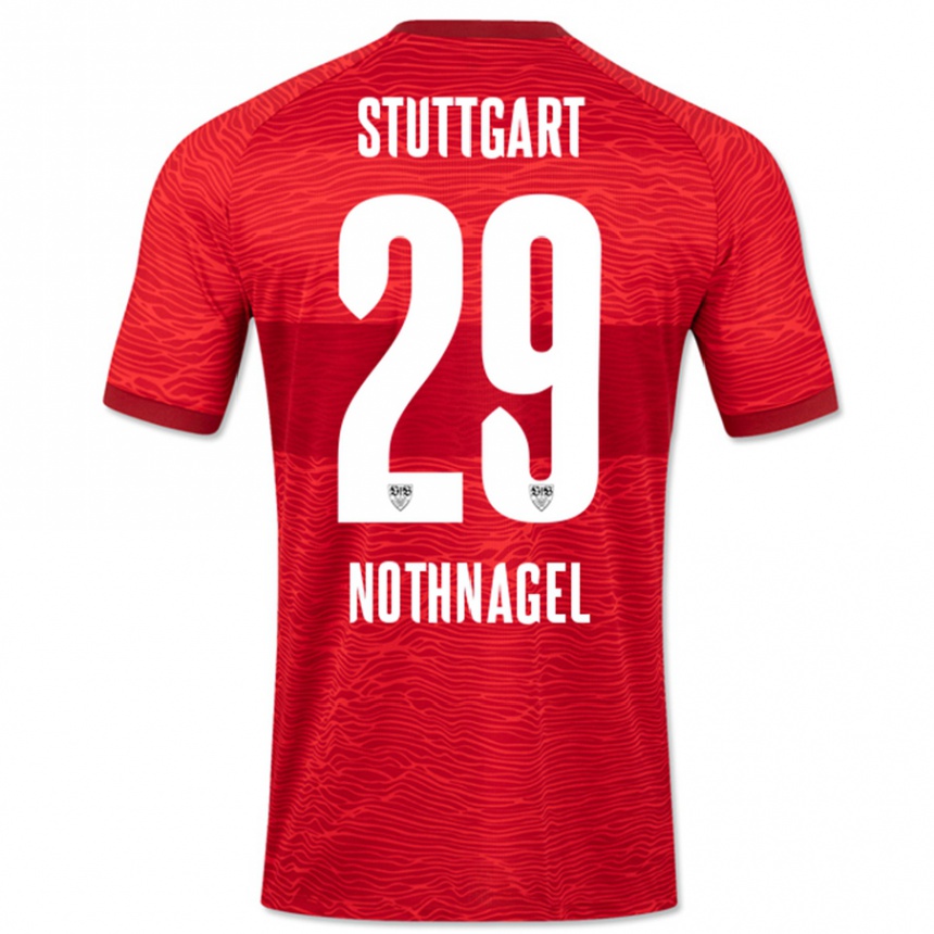 Niño Fútbol Camiseta Dominik Nothnagel #29 Rojo 2ª Equipación 2023/24