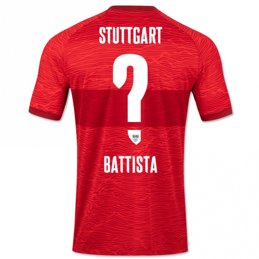Niño Fútbol Camiseta Luca Battista #0 Rojo 2ª Equipación 2023/24