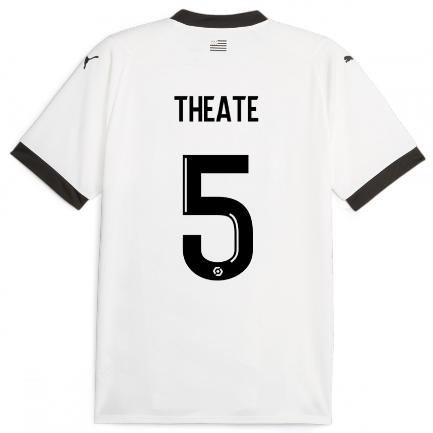 Niño Fútbol Camiseta Arthur Theate #5 Blanco 2ª Equipación 2023/24