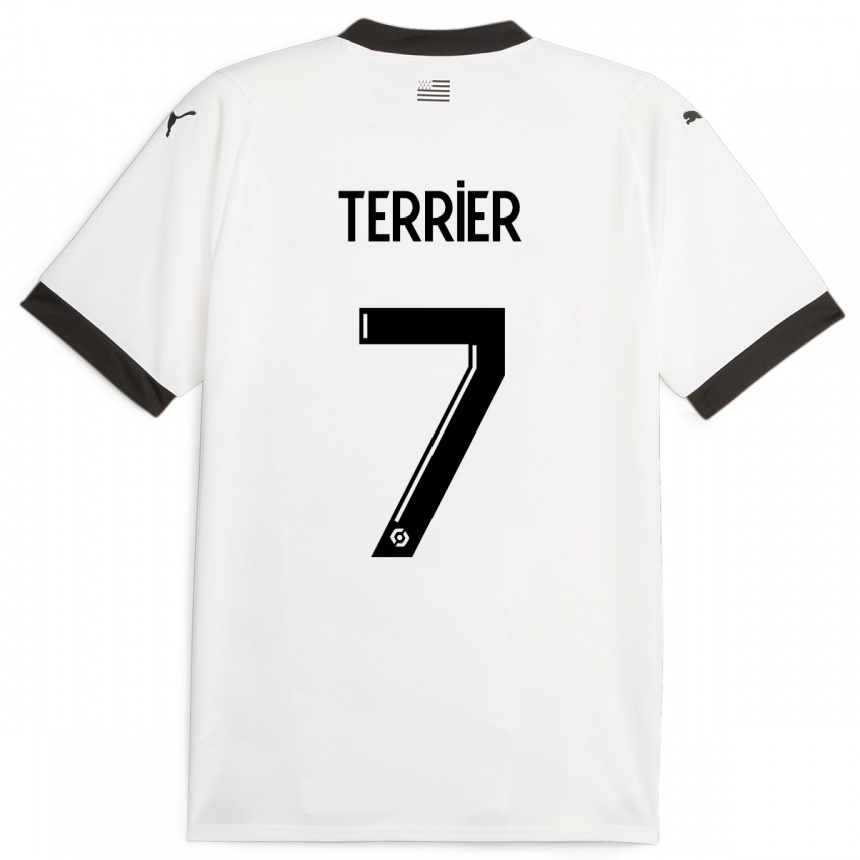 Niño Fútbol Camiseta Martin Terrier #7 Blanco 2ª Equipación 2023/24