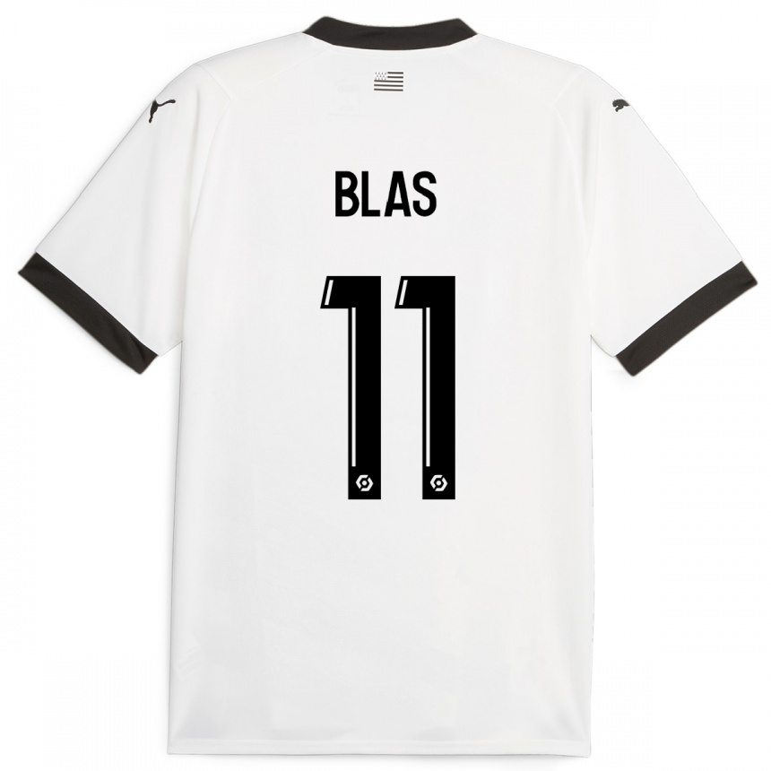 Niño Fútbol Camiseta Ludovic Blas #11 Blanco 2ª Equipación 2023/24