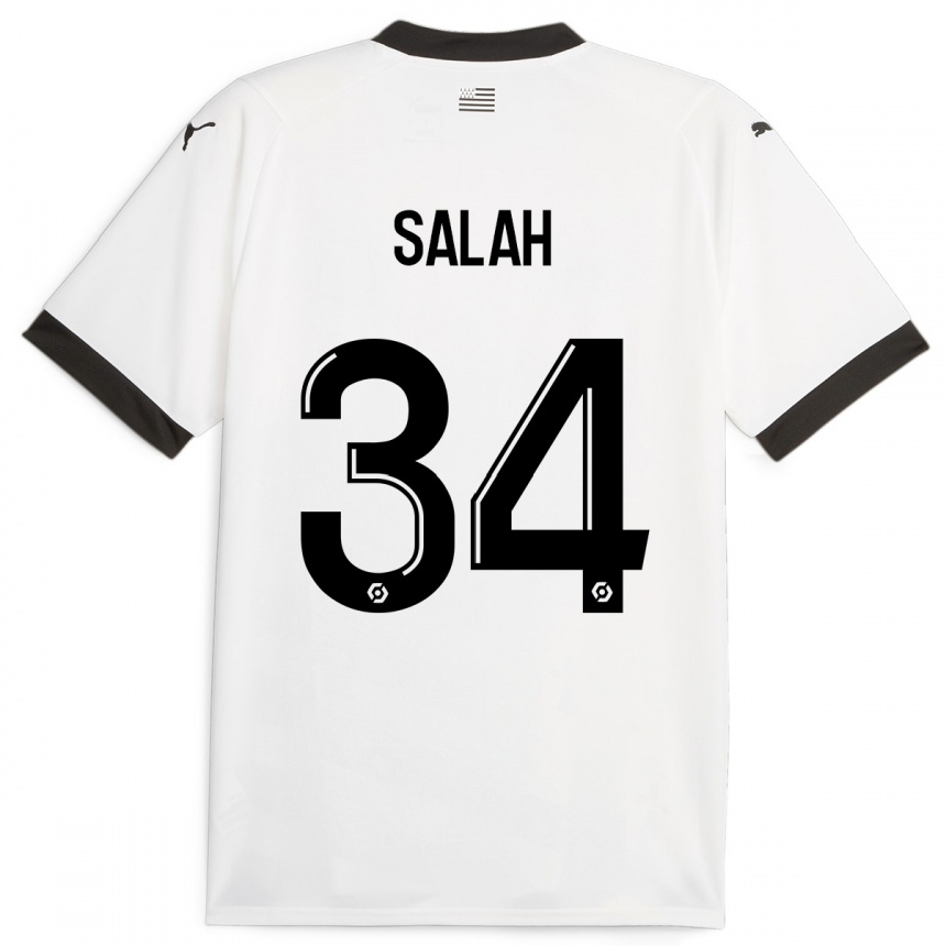 Niño Fútbol Camiseta Ibrahim Salah #34 Blanco 2ª Equipación 2023/24