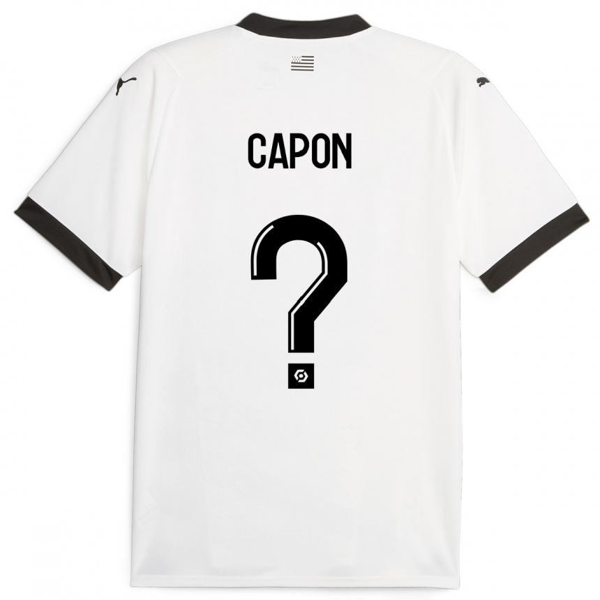 Niño Fútbol Camiseta José Capon #0 Blanco 2ª Equipación 2023/24