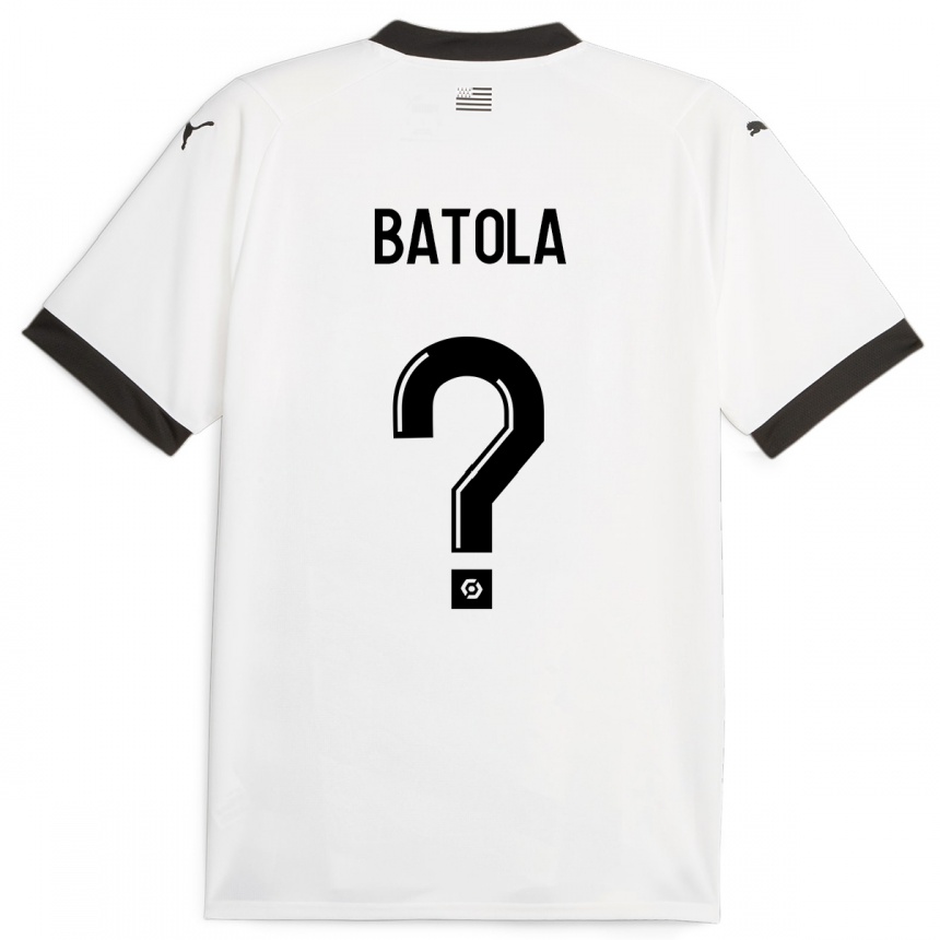 Niño Fútbol Camiseta Yann Batola #0 Blanco 2ª Equipación 2023/24