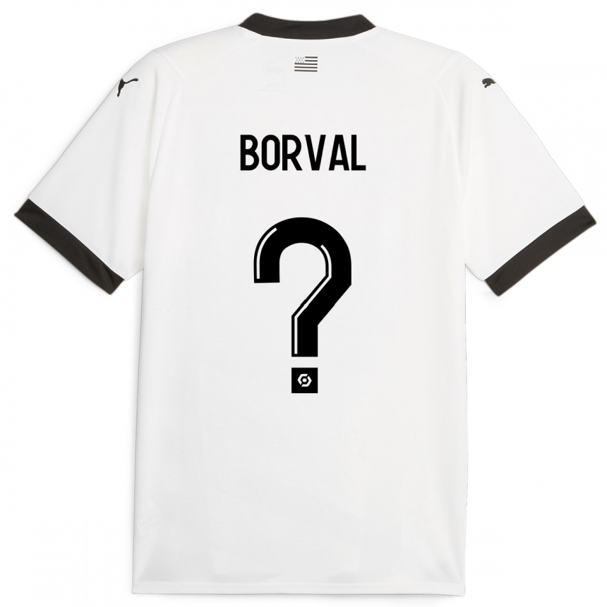 Niño Fútbol Camiseta Cyril Borval #0 Blanco 2ª Equipación 2023/24