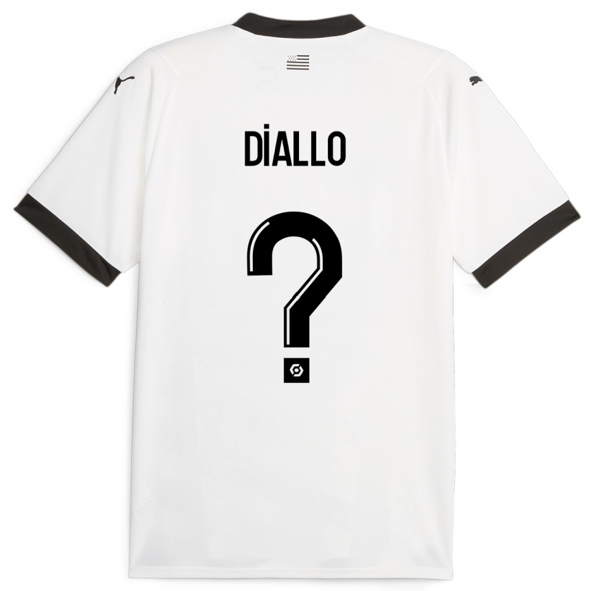 Niño Fútbol Camiseta Amadou Diallo #0 Blanco 2ª Equipación 2023/24