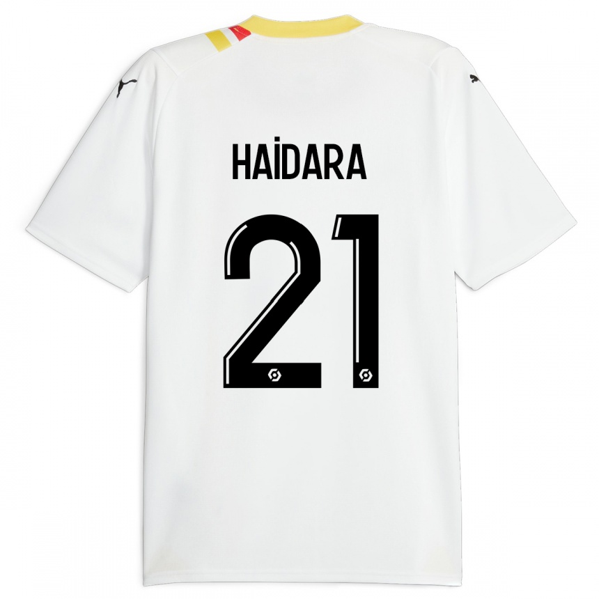 Niño Fútbol Camiseta Massadio Haidara #21 Negro 2ª Equipación 2023/24