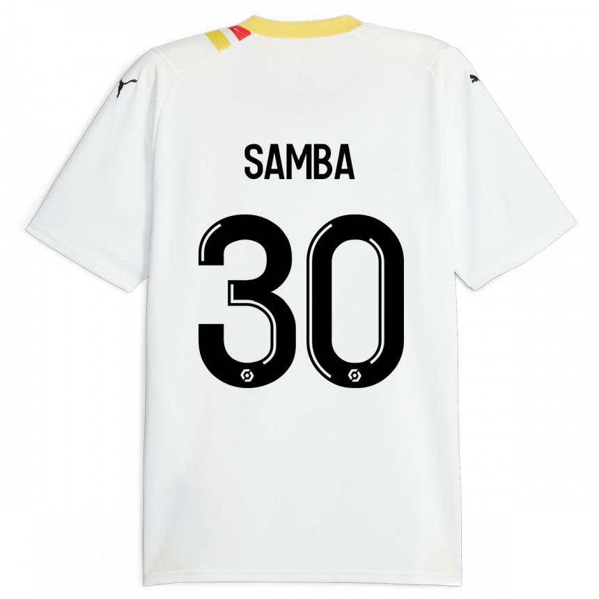 Niño Fútbol Camiseta Brice Samba #30 Negro 2ª Equipación 2023/24