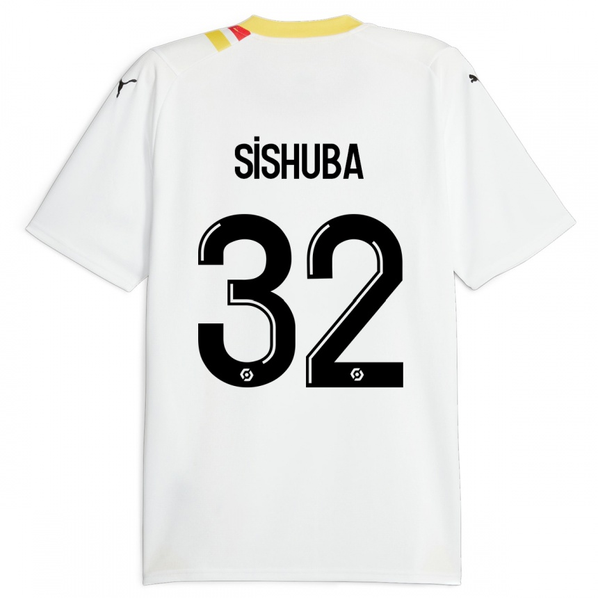 Niño Fútbol Camiseta Ayanda Sishuba #32 Negro 2ª Equipación 2023/24