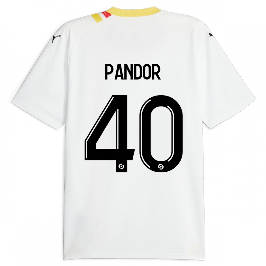 Niño Fútbol Camiseta Yannick Pandor #40 Negro 2ª Equipación 2023/24