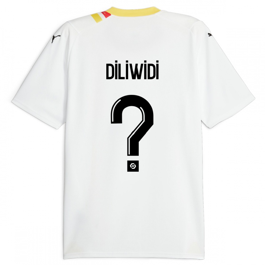 Niño Fútbol Camiseta Kembo Diliwidi #0 Negro 2ª Equipación 2023/24