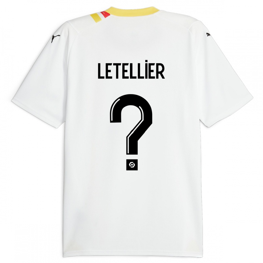 Niño Fútbol Camiseta Trévor Letellier #0 Negro 2ª Equipación 2023/24