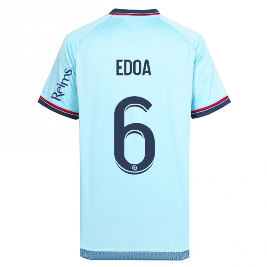 Niño Fútbol Camiseta Valentin Atangana Edoa #6 Cielo Azul 2ª Equipación 2023/24