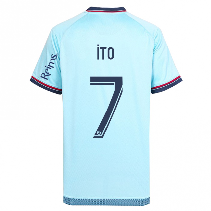 Niño Fútbol Camiseta Junya Ito #7 Cielo Azul 2ª Equipación 2023/24