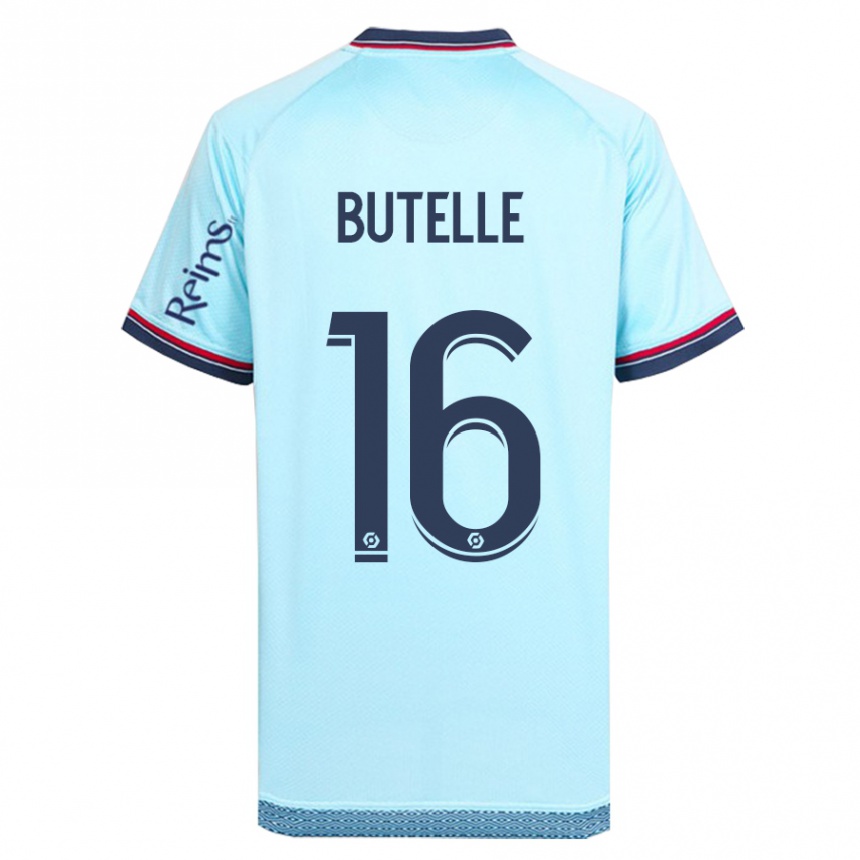 Niño Fútbol Camiseta Ludovic Butelle #16 Cielo Azul 2ª Equipación 2023/24