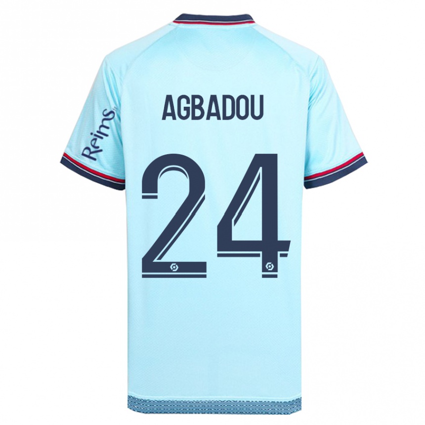 Niño Fútbol Camiseta Emmanuel Agbadou #24 Cielo Azul 2ª Equipación 2023/24