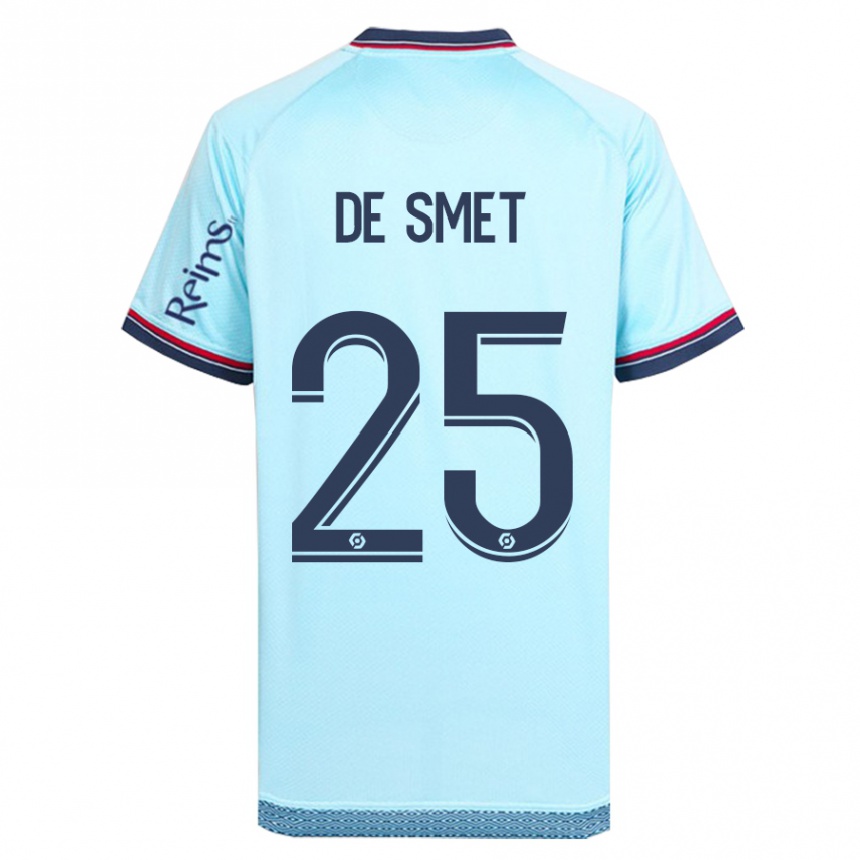 Niño Fútbol Camiseta Thibault De Smet #25 Cielo Azul 2ª Equipación 2023/24