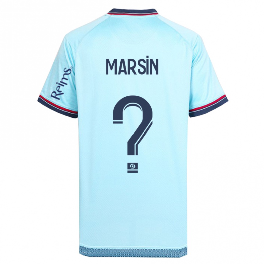 Niño Fútbol Camiseta Antonin Marsin #0 Cielo Azul 2ª Equipación 2023/24
