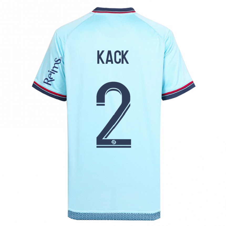 Niño Fútbol Camiseta Mathilde Kack #2 Cielo Azul 2ª Equipación 2023/24