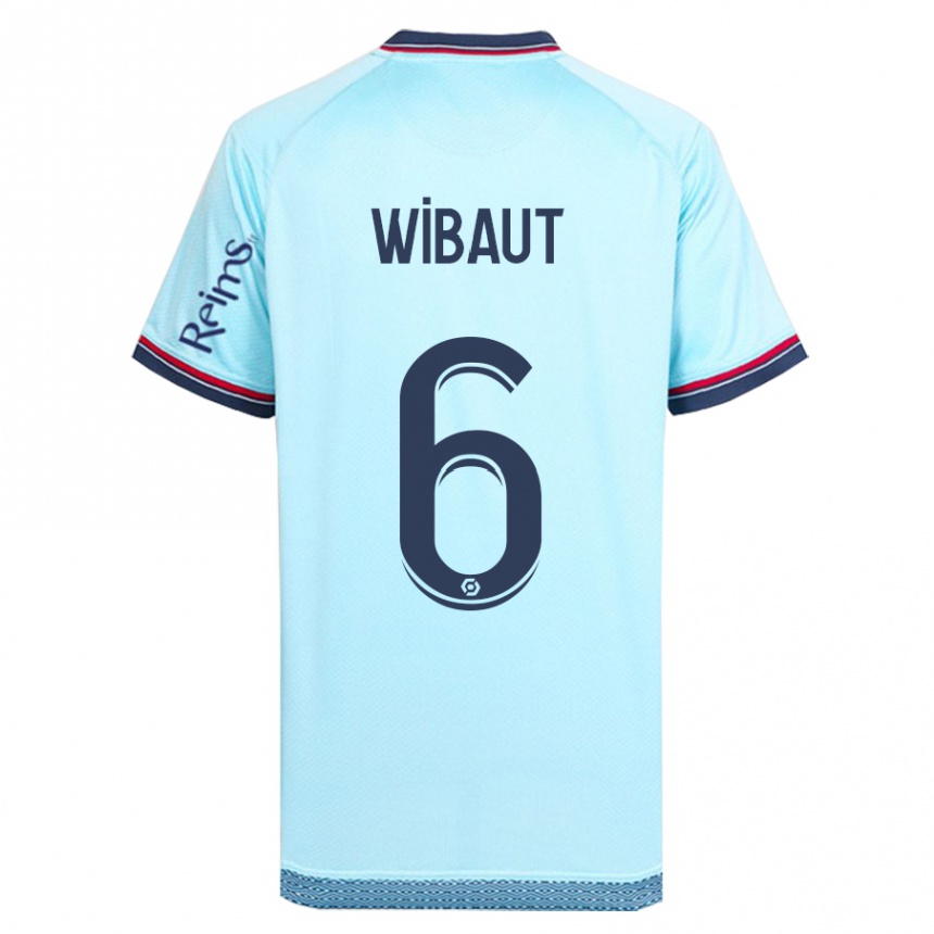 Niño Fútbol Camiseta Clara Wibaut #6 Cielo Azul 2ª Equipación 2023/24