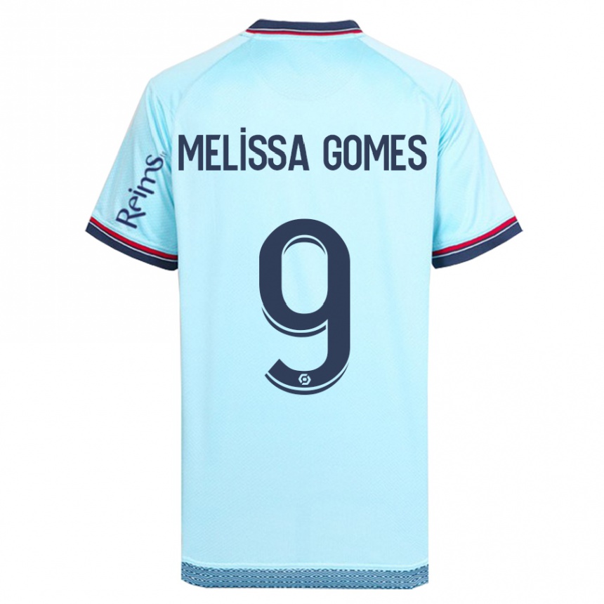 Niño Fútbol Camiseta Melissa Ferreira Gomes #9 Cielo Azul 2ª Equipación 2023/24