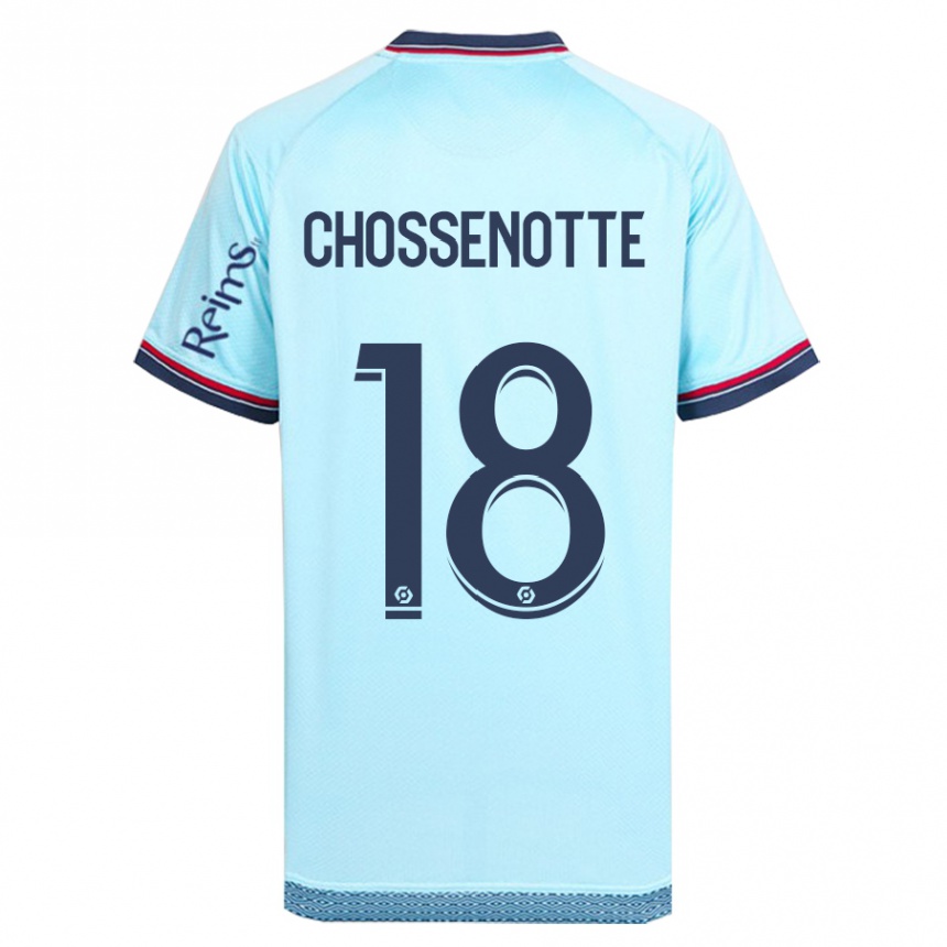 Niño Fútbol Camiseta Shana Chossenotte #18 Cielo Azul 2ª Equipación 2023/24