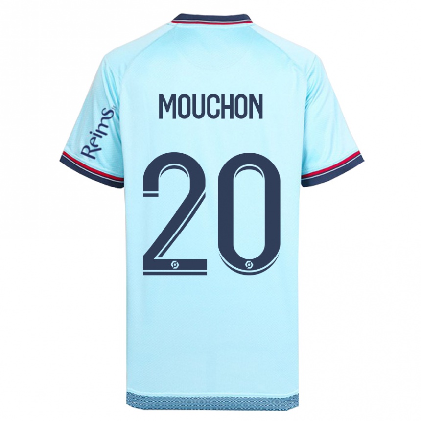 Niño Fútbol Camiseta Noemie Mouchon #20 Cielo Azul 2ª Equipación 2023/24