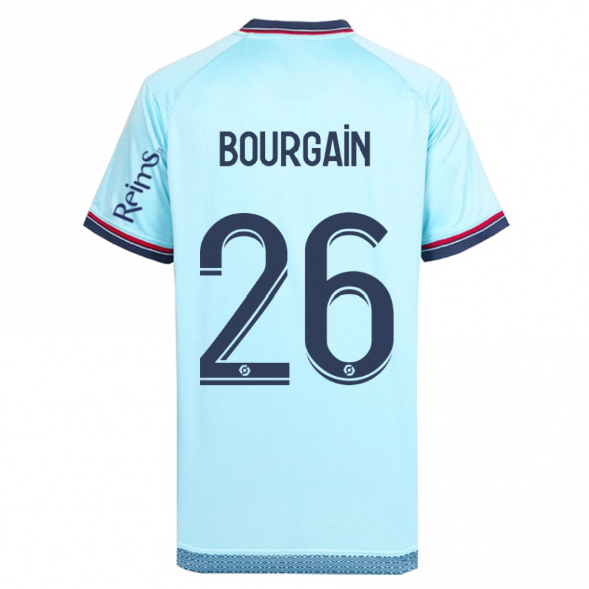 Niño Fútbol Camiseta Lea Bourgain #26 Cielo Azul 2ª Equipación 2023/24
