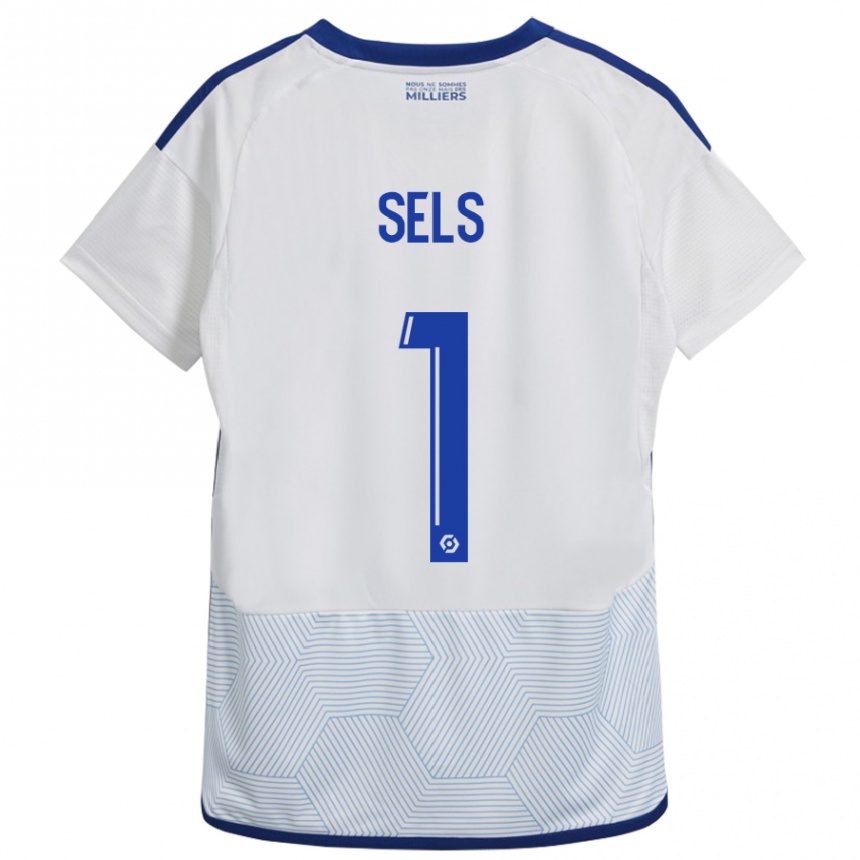 Niño Fútbol Camiseta Matz Sels #1 Blanco 2ª Equipación 2023/24