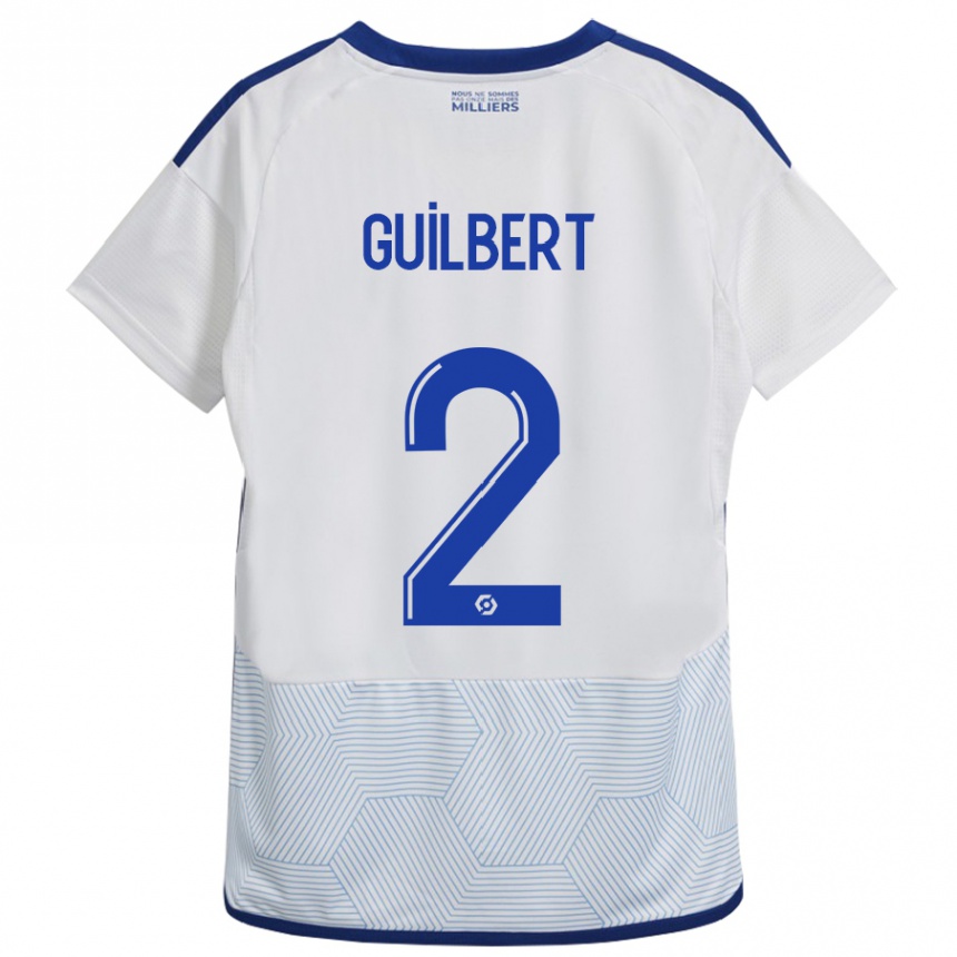 Niño Fútbol Camiseta Frédéric Guilbert #2 Blanco 2ª Equipación 2023/24