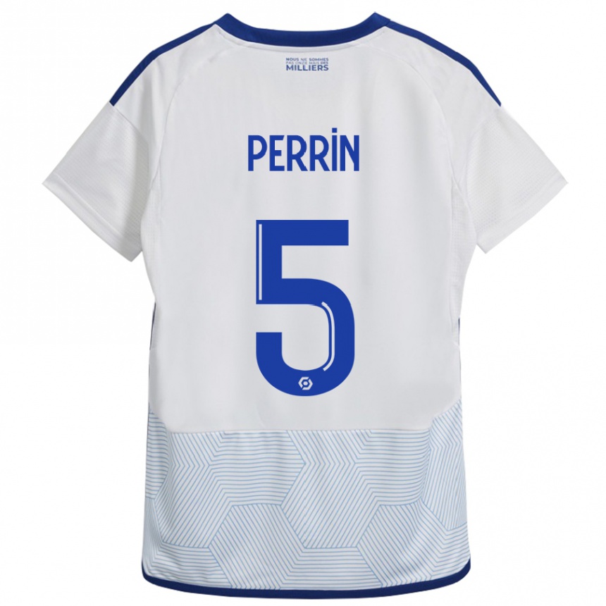 Niño Fútbol Camiseta Lucas Perrin #5 Blanco 2ª Equipación 2023/24