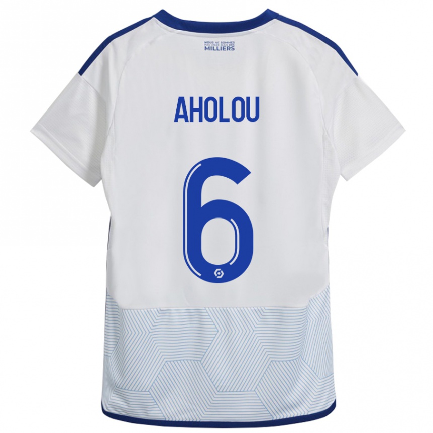 Niño Fútbol Camiseta Jean-Eudes Aholou #6 Blanco 2ª Equipación 2023/24