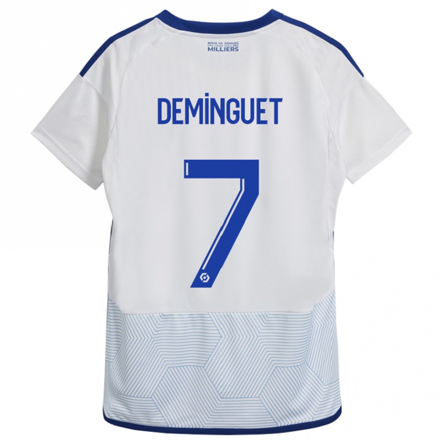 Niño Fútbol Camiseta Jessy Deminguet #7 Blanco 2ª Equipación 2023/24