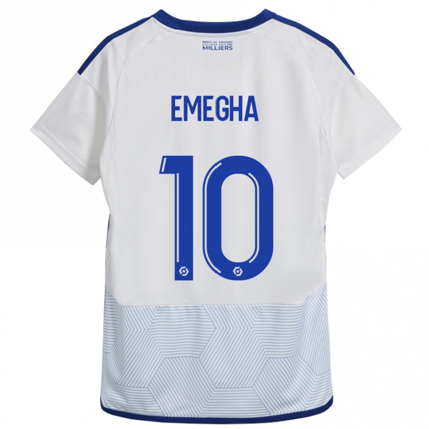 Niño Fútbol Camiseta Emanuel Emegha #10 Blanco 2ª Equipación 2023/24