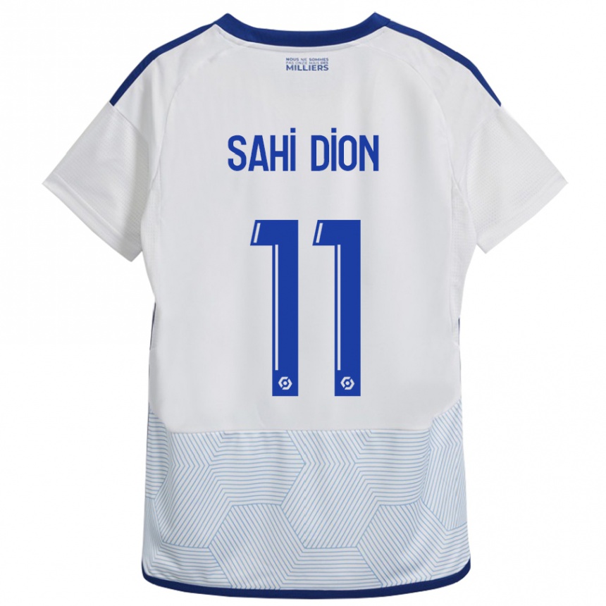 Niño Fútbol Camiseta Moïse Sahi Dion #11 Blanco 2ª Equipación 2023/24