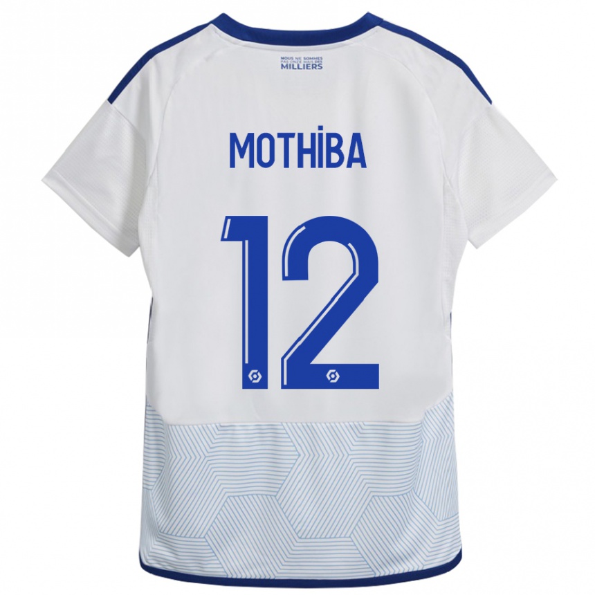 Niño Fútbol Camiseta Lebo Mothiba #12 Blanco 2ª Equipación 2023/24