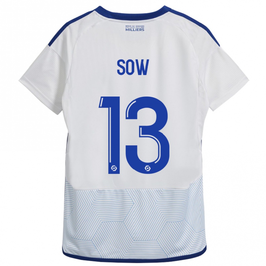 Niño Fútbol Camiseta Saïdou Sow #13 Blanco 2ª Equipación 2023/24