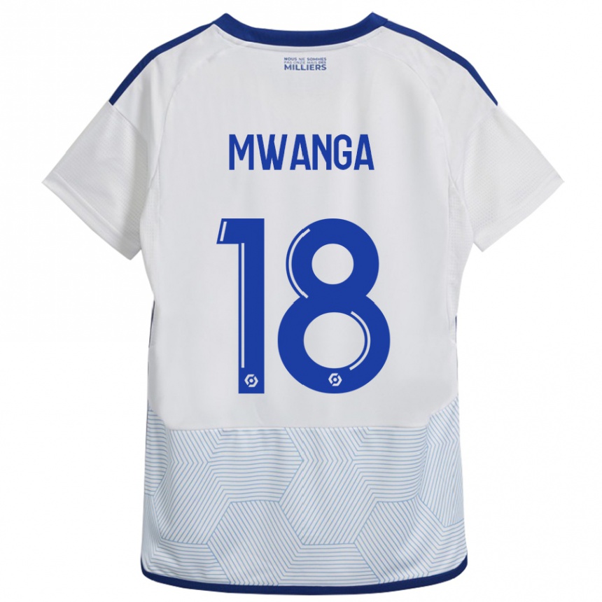 Niño Fútbol Camiseta Junior Mwanga #18 Blanco 2ª Equipación 2023/24