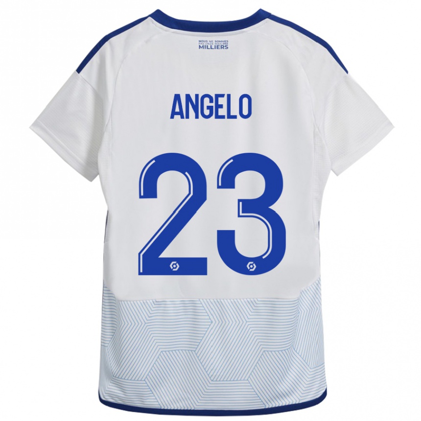 Niño Fútbol Camiseta Ângelo #23 Blanco 2ª Equipación 2023/24