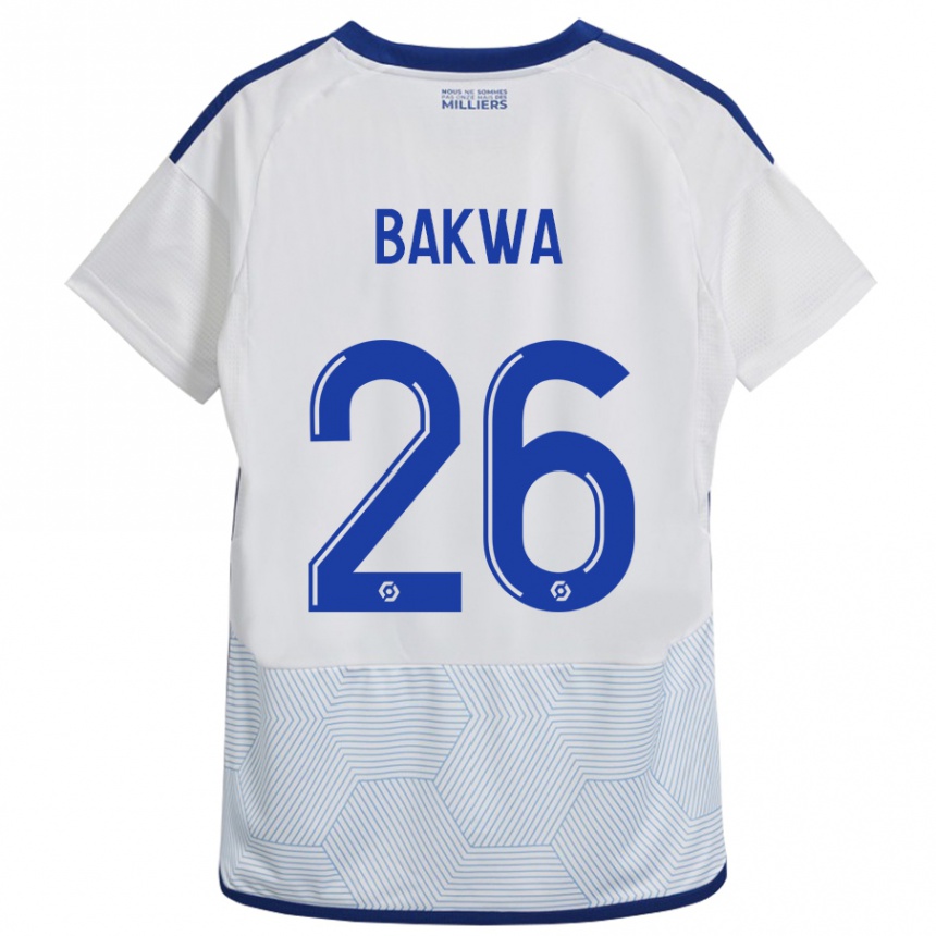 Niño Fútbol Camiseta Dilane Bakwa #26 Blanco 2ª Equipación 2023/24