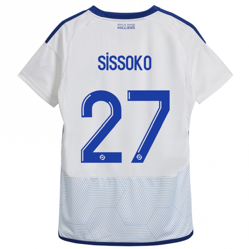 Niño Fútbol Camiseta Ibrahima Sissoko #27 Blanco 2ª Equipación 2023/24