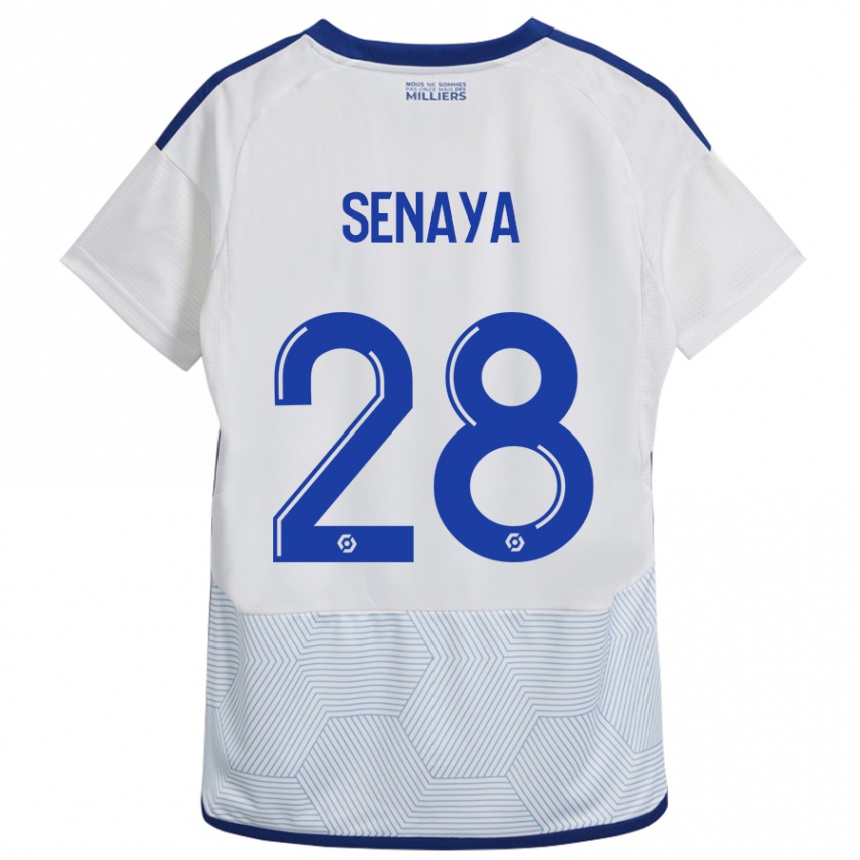 Niño Fútbol Camiseta Marvin Senaya #28 Blanco 2ª Equipación 2023/24