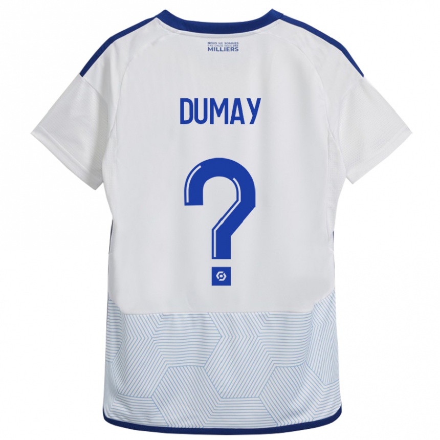 Niño Fútbol Camiseta Yoann Dumay #0 Blanco 2ª Equipación 2023/24