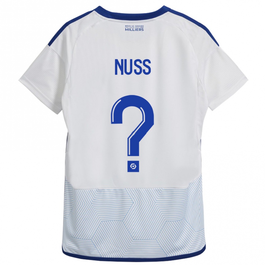 Niño Fútbol Camiseta Antoine Nuss #0 Blanco 2ª Equipación 2023/24