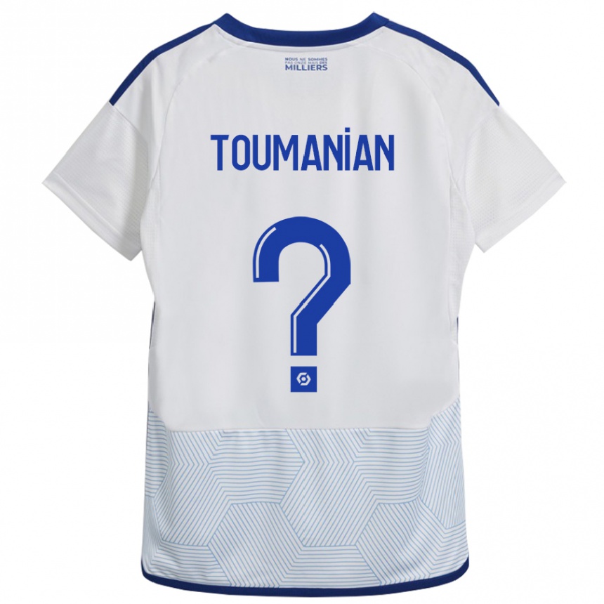 Niño Fútbol Camiseta Anthony Toumanian #0 Blanco 2ª Equipación 2023/24