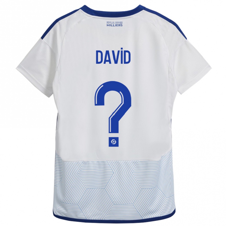 Niño Fútbol Camiseta David #0 Blanco 2ª Equipación 2023/24